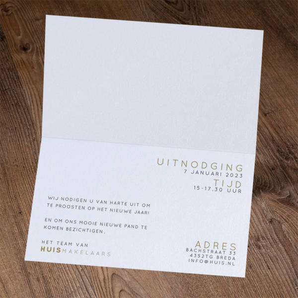 "Uitnodiging - Champagneglazen met bubbels" - Afbeelding 2